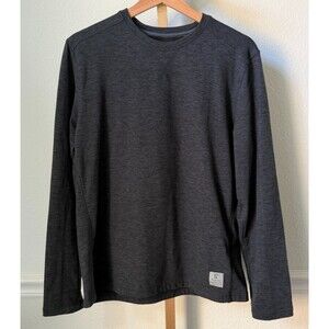 RUGGED ELEMENTS Men's  Long Sleeve Crew Tee Dark Gray Top Size Small Outdoors